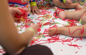 First year classroom – colored dough