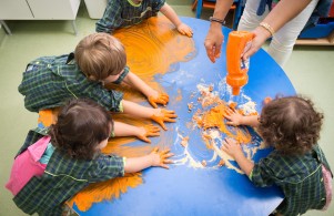 2- year´olds´ classroom – fingerpainting